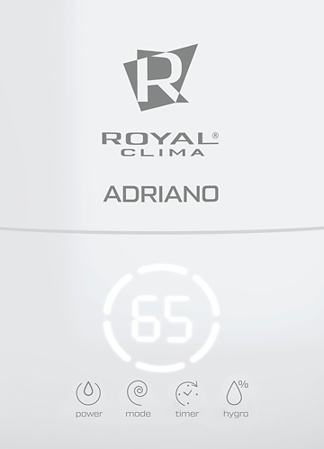 Увлажнители воздуха royal clima adriano digital ruh-ad300/4.8e-wg 