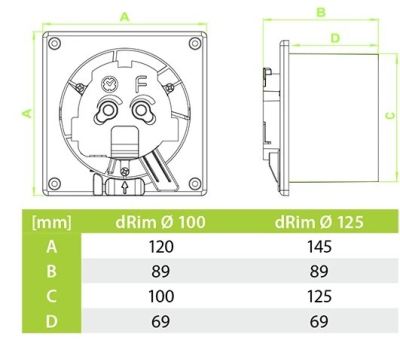 airRoxy dRim 100S-C165-D100
