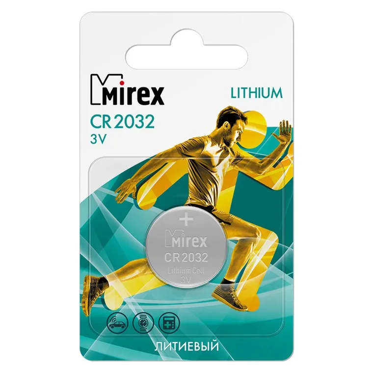 Батарейка Mirex CR2032 3V / 23702-CR2032-E1