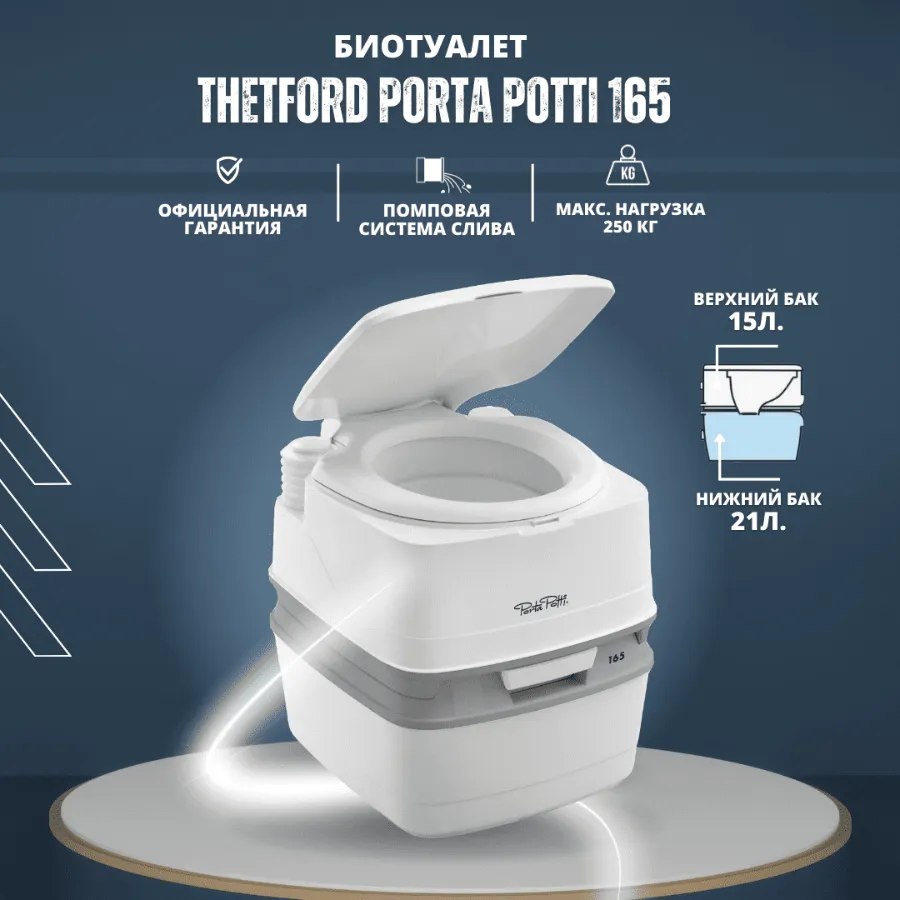 Комплект Thetford Porta Potti Qube 165 B-FRESH GREEN 2л+PINK 2 л